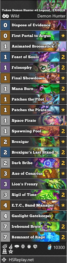 Token Demon Hunter #8 Legend - EXODIA