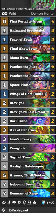 Token Demon Hunter #9 Legend - benfromwork