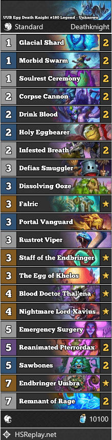 UUB Egg Death Knight #180 Legend - Unknown