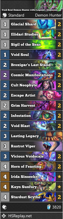 Void Soul Demon Hunter #262 Legend - Unknown