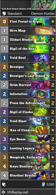 Void Soul Demon Hunter #336 Legend - Unknown