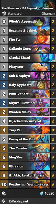 Zee Shaman #103 Legend - Unknown