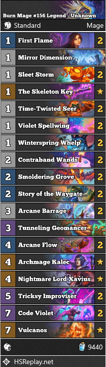 Burn Mage #156 Legend - Unknown