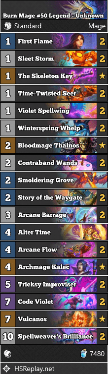 Burn Mage #50 Legend - Unknown