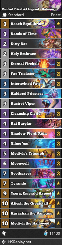Control Priest #4 Legend - Unknown