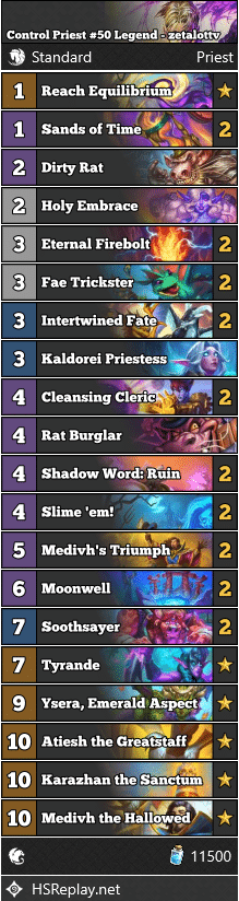 Control Priest #50 Legend - zetalottv