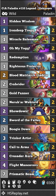 CtA Paladin #110 Legend - Unknown