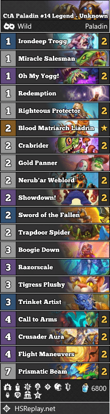 CtA Paladin #14 Legend - Unknown