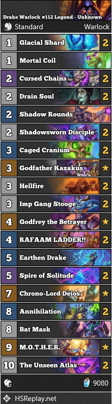 Drake Warlock #112 Legend - Unknown