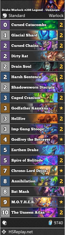 Drake Warlock #208 Legend - Unknown