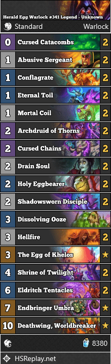Herald Egg Warlock #341 Legend - Unknown