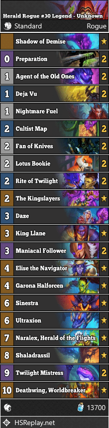 Herald Rogue #30 Legend - Unknown
