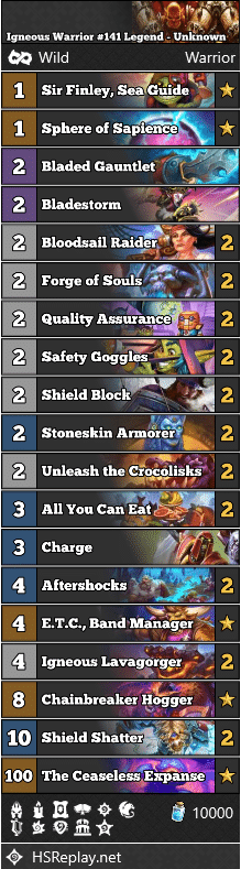 Igneous Warrior #141 Legend - Unknown