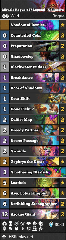 Miracle Rogue #57 Legend - Unknown