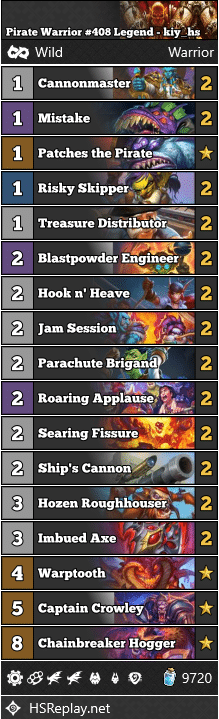 Pirate Warrior #408 Legend - kiy_hs