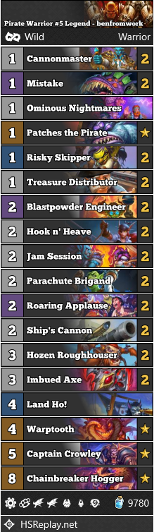 Pirate Warrior #5 Legend - benfromwork