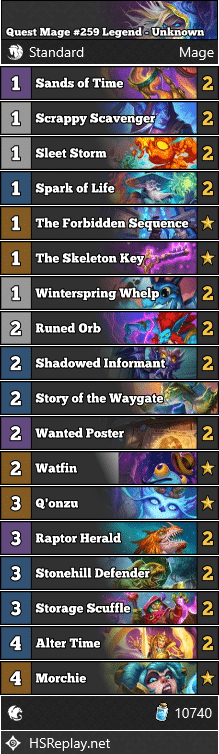 Quest Mage #259 Legend - Unknown