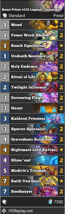 Quest Priest #132 Legend - Unknown