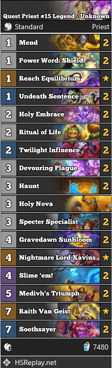 Quest Priest #15 Legend - Unknown