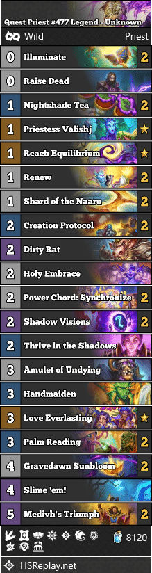 Quest Priest #477 Legend - Unknown