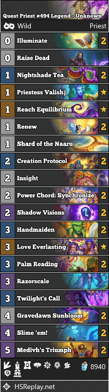 Quest Priest #494 Legend - Unknown