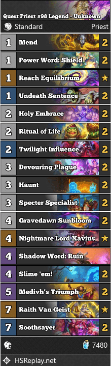 Quest Priest #98 Legend - Unknown