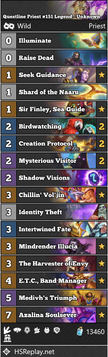 Questline Priest #151 Legend - Unknown