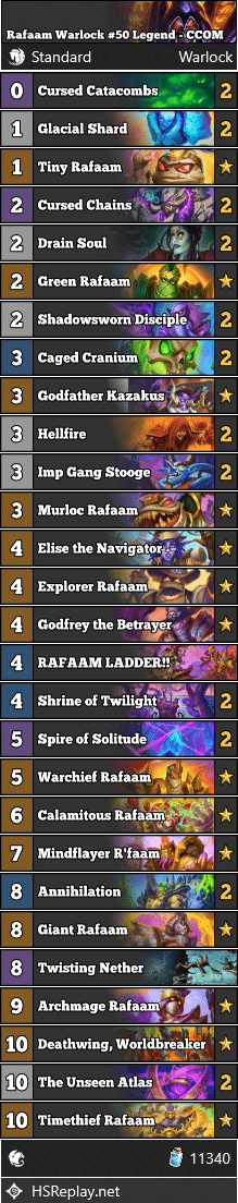 Rafaam Warlock #50 Legend - CCOM