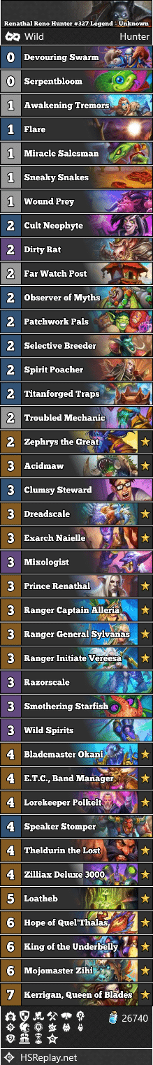 Renathal Reno Hunter #327 Legend - Unknown