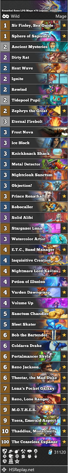 Renathal Reno LPG Mage #78 Legend - Unknown