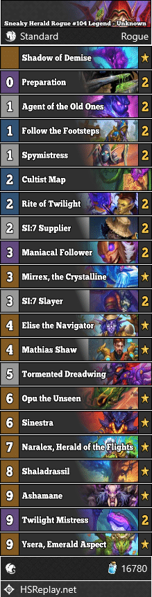 Sneaky Herald Rogue #104 Legend - Unknown