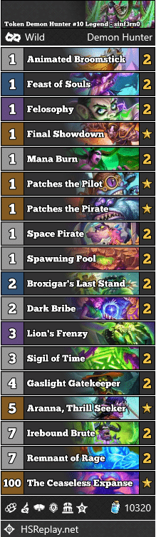 Token Demon Hunter #10 Legend - sinf3rn0