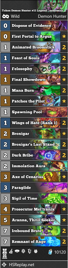 Token Demon Hunter #11 Legend - nememiss