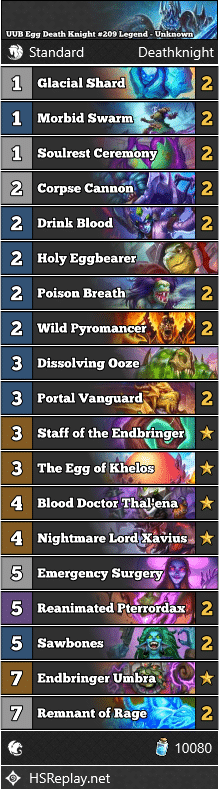 UUB Egg Death Knight #209 Legend - Unknown