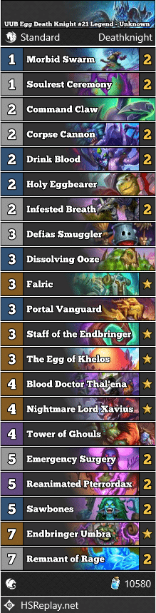 UUB Egg Death Knight #21 Legend - Unknown