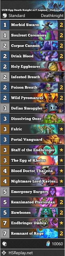 UUB Egg Death Knight #27 Legend - Unknown