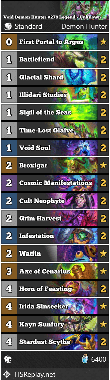 Void Demon Hunter #278 Legend - Unknown