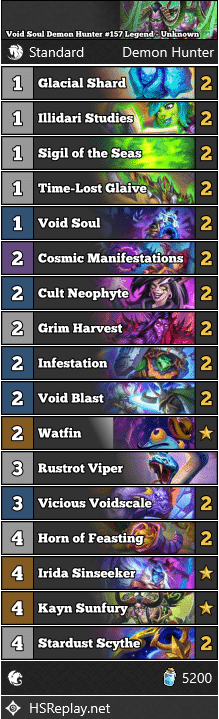Void Soul Demon Hunter #157 Legend - Unknown