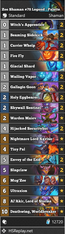 Zee Shaman #78 Legend - Palette