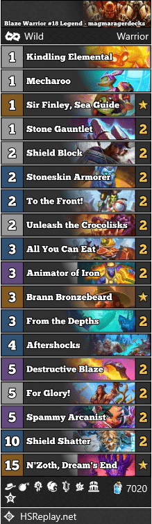 Blaze Warrior #18 Legend - magmaragerdecks