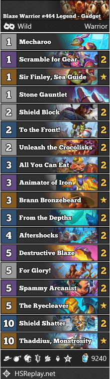 Blaze Warrior #464 Legend - Gadget