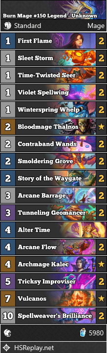 Burn Mage #150 Legend - Unknown