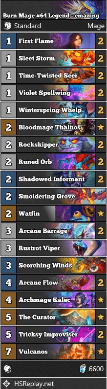 Burn Mage #64 Legend - emazing