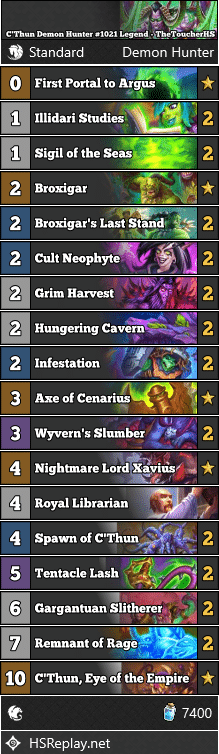 C'Thun Demon Hunter #1021 Legend - TheToucherHS
