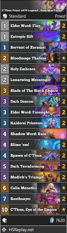 C'Thun Priest #478 Legend - HomiWasTaken