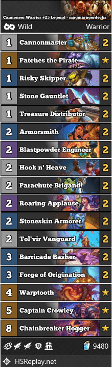 Cannoneer Warrior #25 Legend - magmaragerdecks