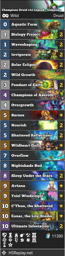 Champions Druid #12 Legend - Unknown