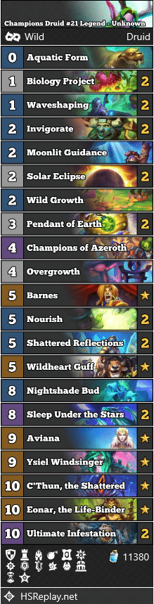 Champions Druid #21 Legend - Unknown