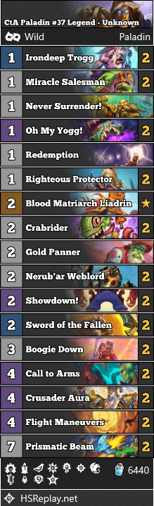 CtA Paladin #37 Legend - Unknown