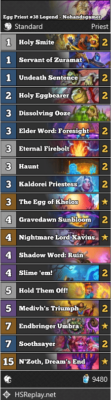 Egg Priest #38 Legend - Nohandsgamer